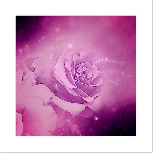 Wonderful violet roses Wall Art by Nicky2342